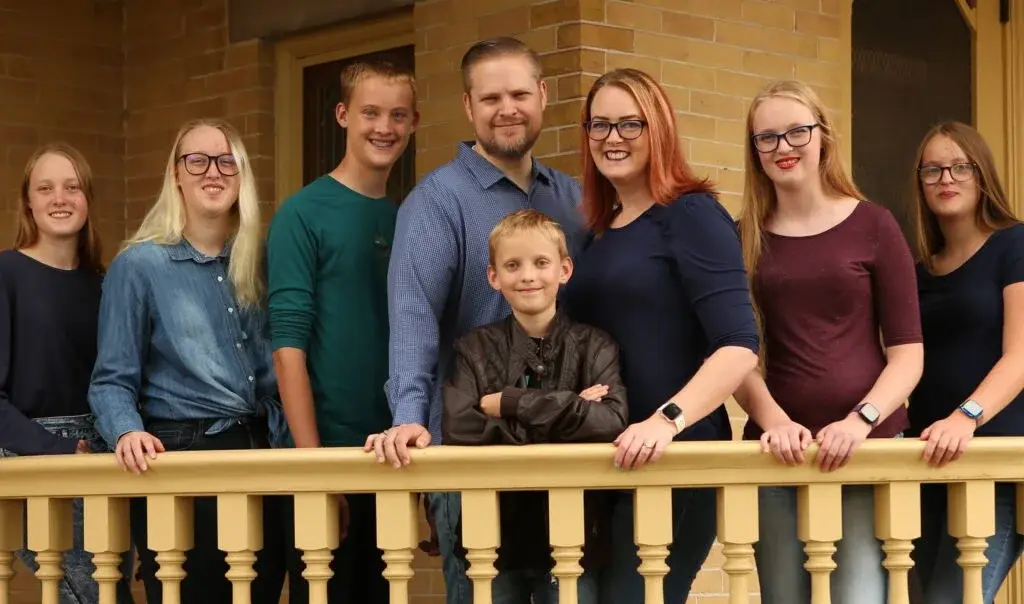 Chris and Miriam Bair with their kids