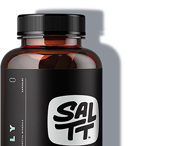 Bottle of SALTT electrolye supplements