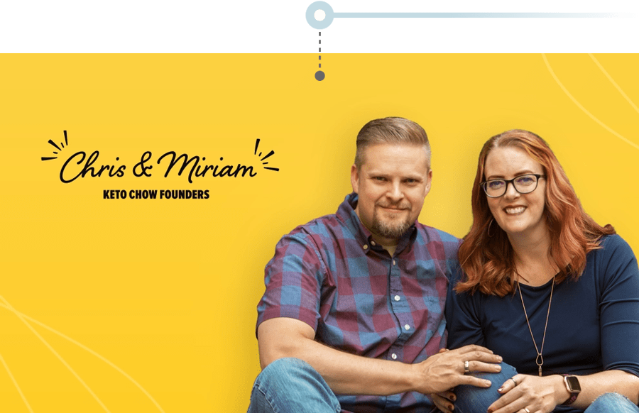 Keto Chow founders, Chris and Miriam Bair