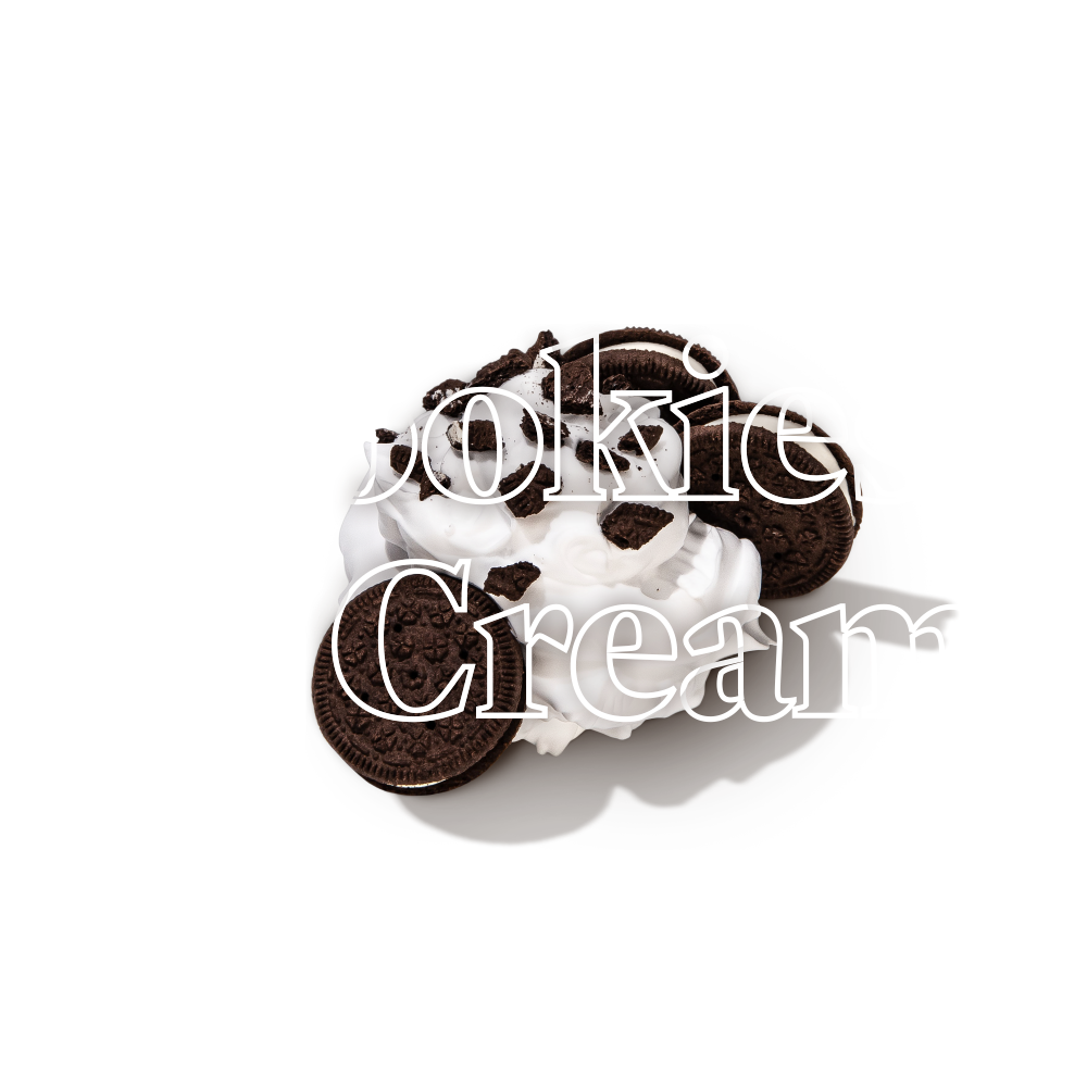 Keto Chow Cookies and Cream title with food name sake