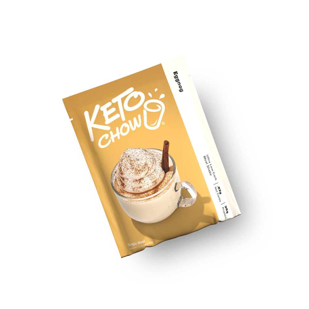 Image of the packaging for Eggnog Keto Chow