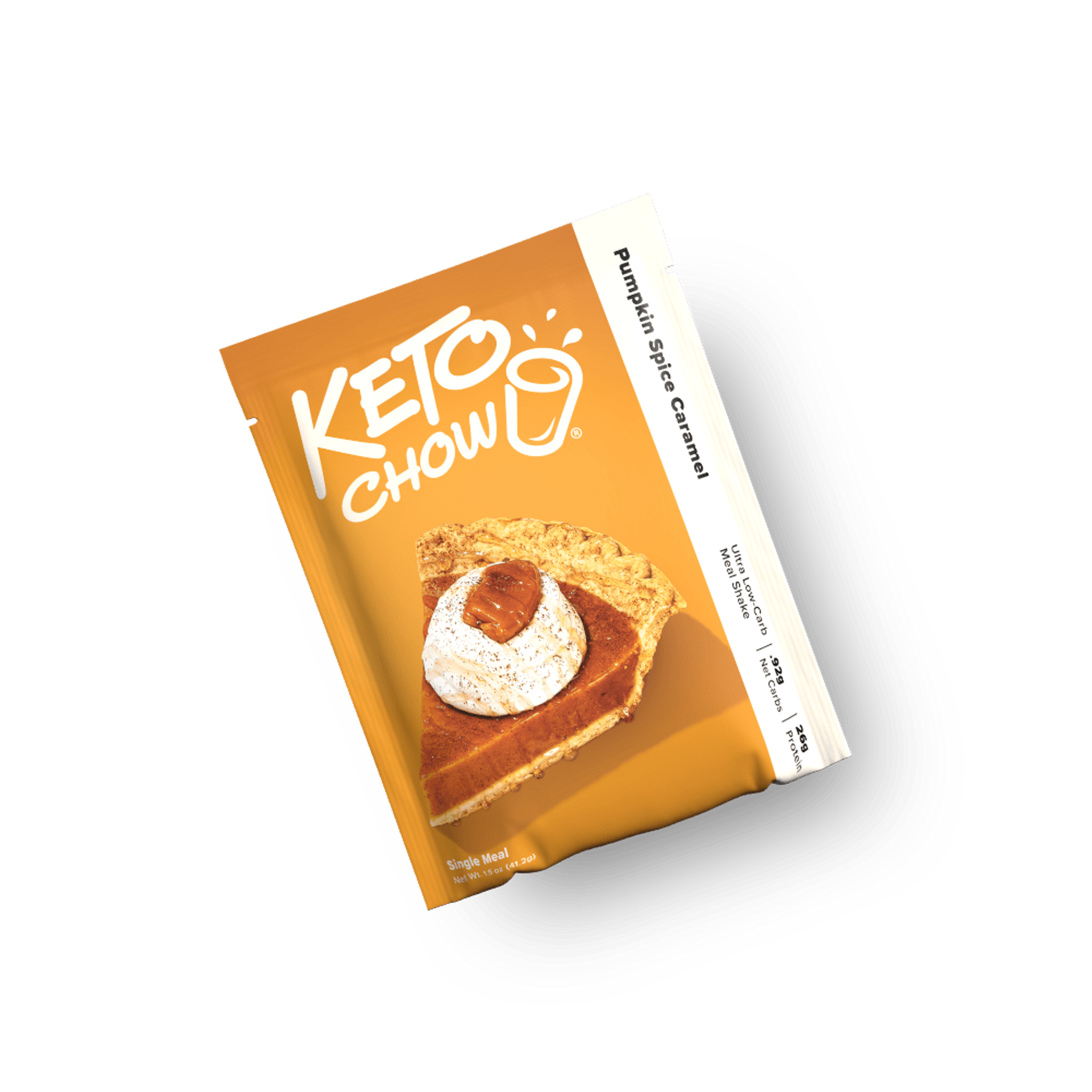 Image of the packaging for Keto Chow Pumpkin Spice Caramel