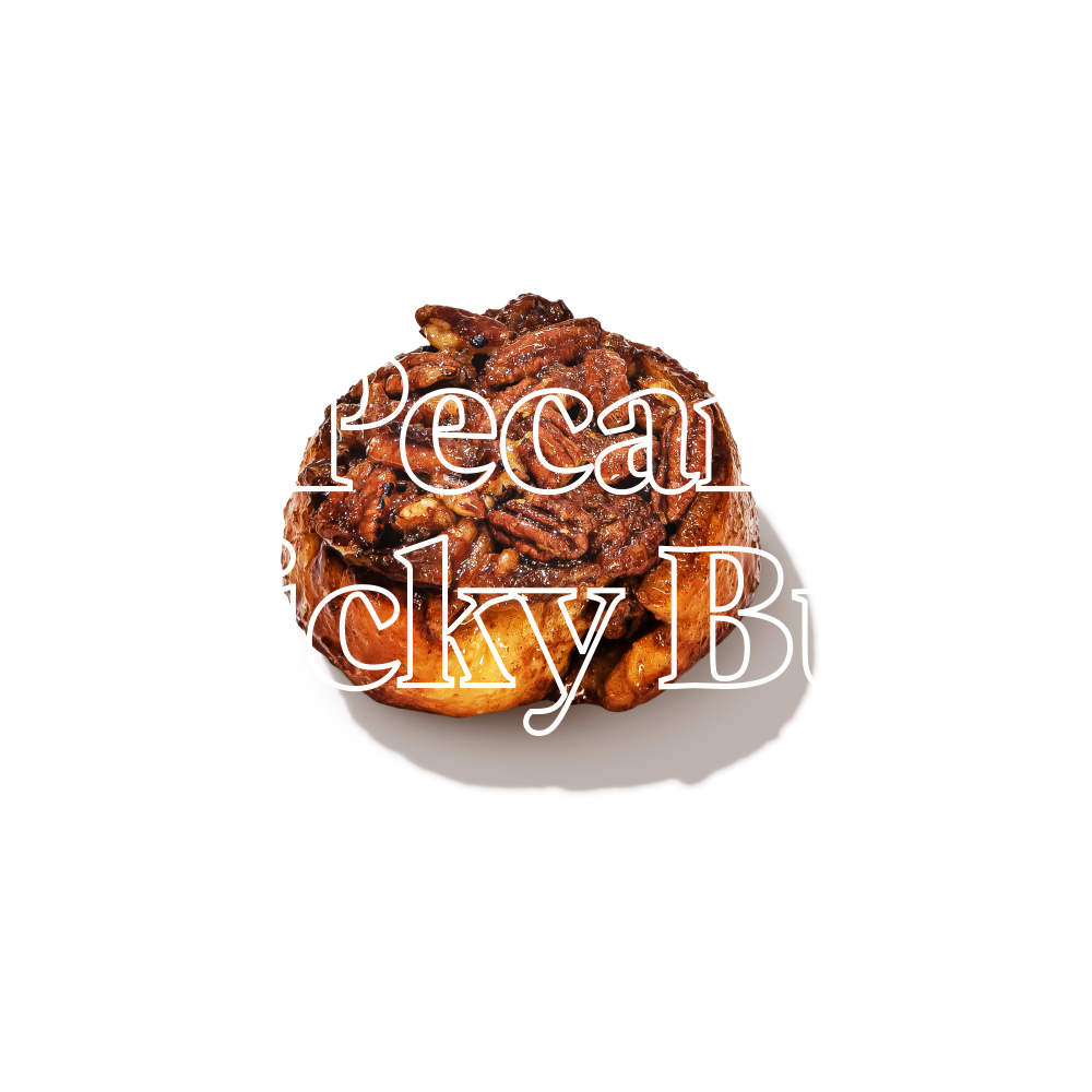 Keto Chow Pecan Sticky Bun title with food name sake