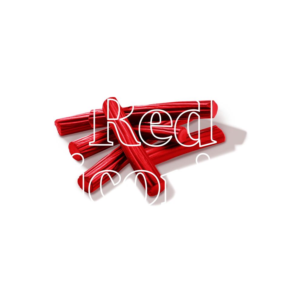 Red Licorice Keto Chow title with food name sake