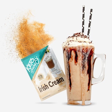 Irish Cream Keto Chow single packet with shake