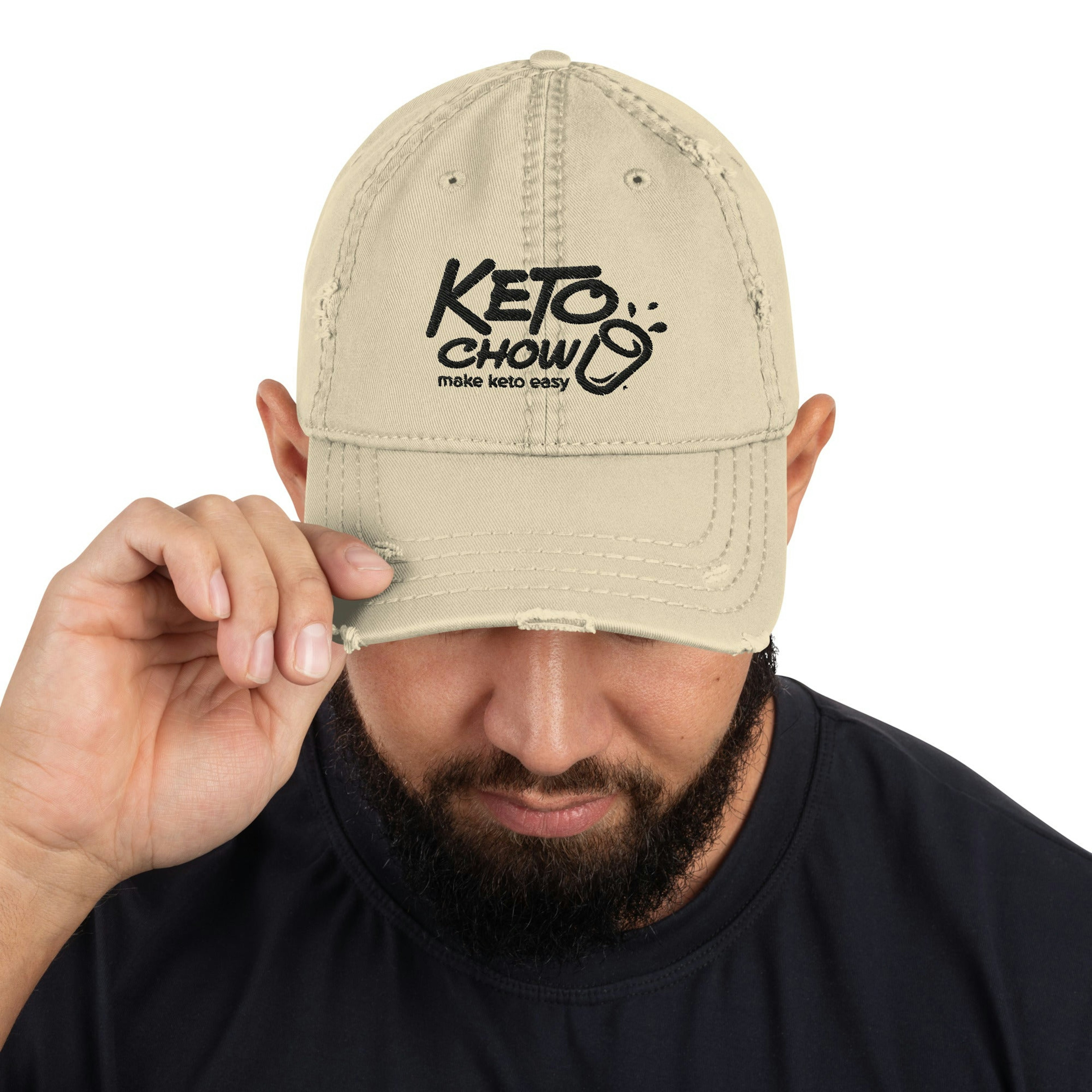 Image of Distressed Dad Hat (light)