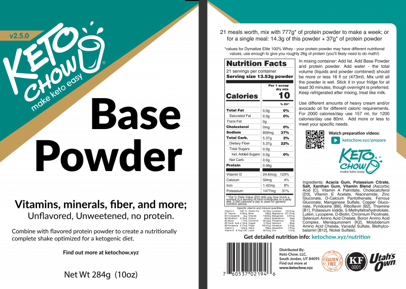 base powder Nutritional facts. visit info.ketochow.xyz/nutrition