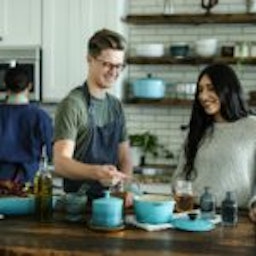 roommates cooking together