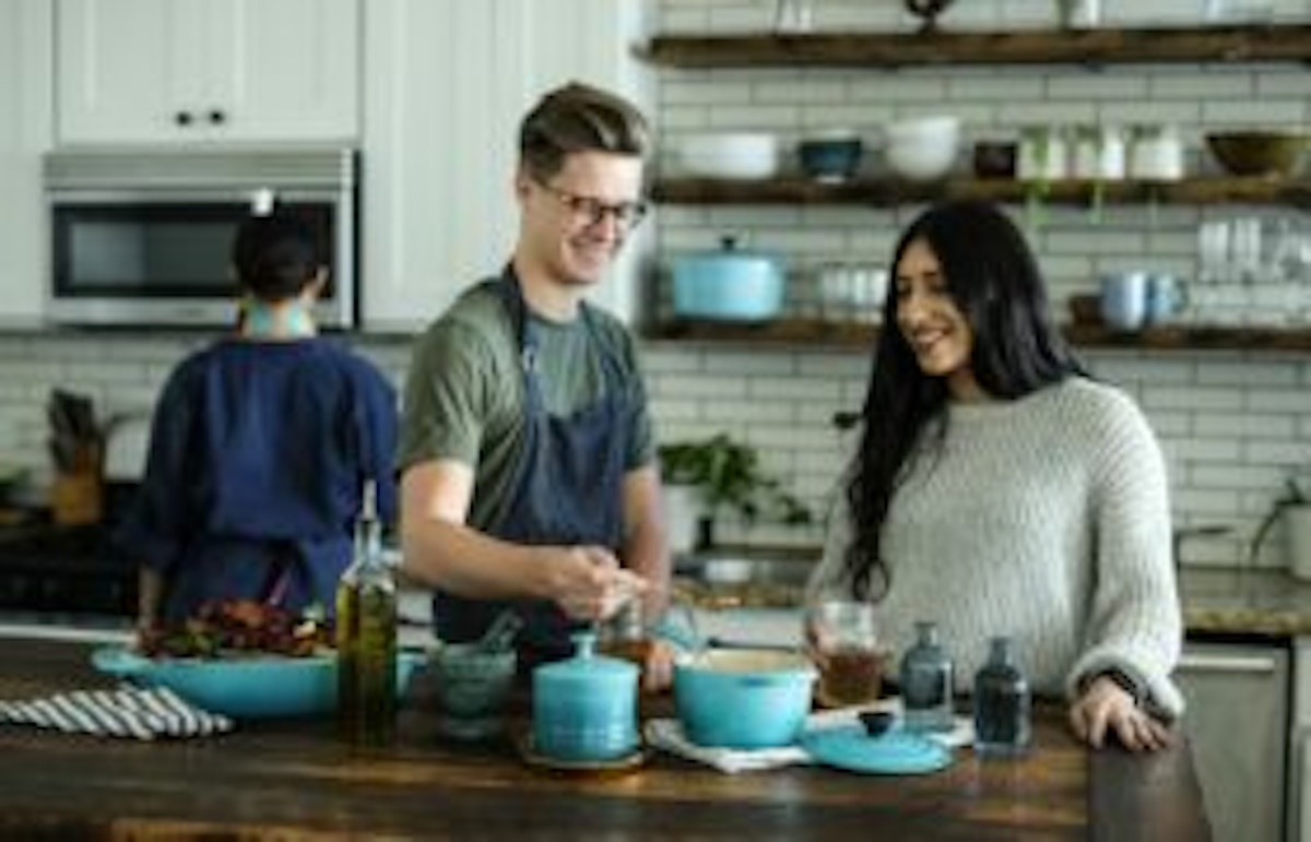 roommates cooking together