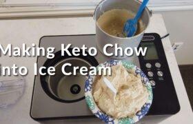 Making Keto Chow into Ice Cream