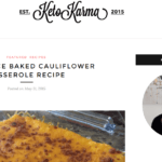 Keto Karma. keto twice baked cauliflower casserole recipe