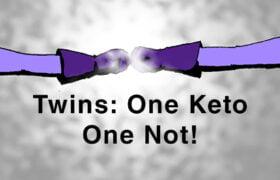 twins: one keto one not!