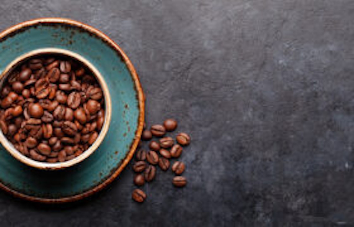 Coffee Cup with Roasted Beans