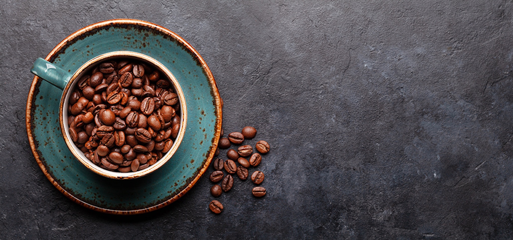 Coffee Cup with Roasted Beans